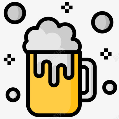 啤酒假期6原色图标图标