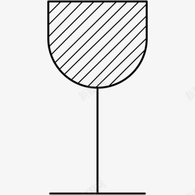 杯子玻璃杯葡萄酒图标图标