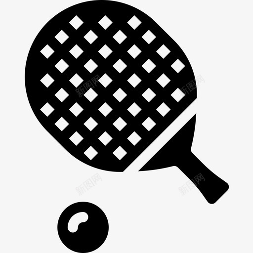 乒乓球运动76实心图标svg_新图网 https://ixintu.com 乒乓球 实心 运动76