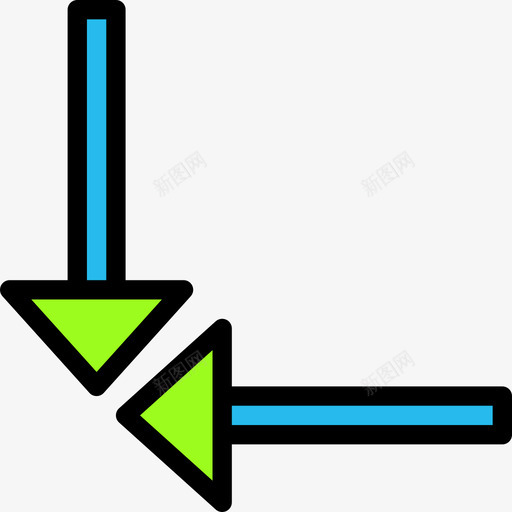 焦点箭头47线颜色图标svg_新图网 https://ixintu.com 焦点 箭头47 线颜色