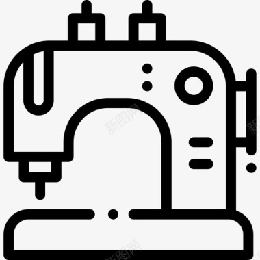 缝纫机缝纫机37直线图标图标