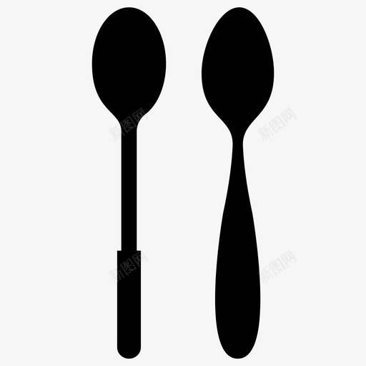 塑料勺厨房工具塑料餐具图标svg_新图网 https://ixintu.com 包装一次性餐具字形图标 厨房工具 塑料勺 塑料餐具 银器 餐厅概念