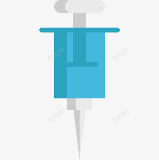 注射器宠物15扁平图标svg_新图网 https://ixintu.com 宠物15 扁平 注射器