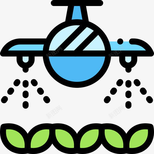 浇水智能农场11线性颜色图标svg_新图网 https://ixintu.com 智能农场11 浇水 线性颜色