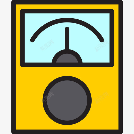 工业8线性彩色电压表图标svg_新图网 https://ixintu.com 工业8线性彩色电压表
