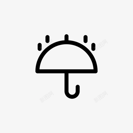 伞保护下雨图标svg_新图网 https://ixintu.com 下雨 伞 保护