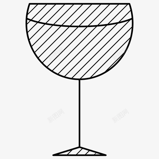 葡萄酒饮料杯子图标svg_新图网 https://ixintu.com 杯子 玻璃杯 葡萄酒 餐厅 饮料
