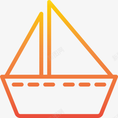 帆船旅行152坡度图标图标