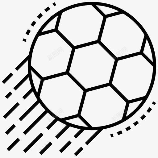 传球足球硬球皮球图标svg_新图网 https://ixintu.com 传球足球 实心球 皮球 硬球 足球线图标包