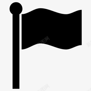 旗帜目标标记图标图标