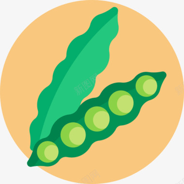 豌豆食物111扁豆图标图标