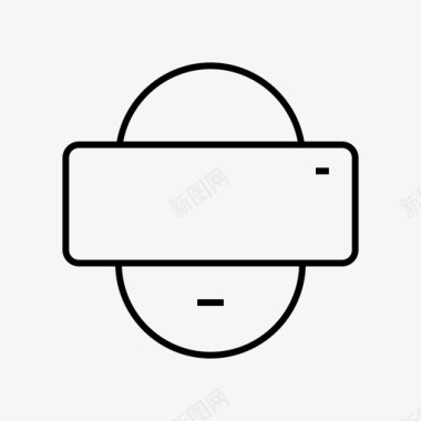 虚拟现实设备硬件图标图标