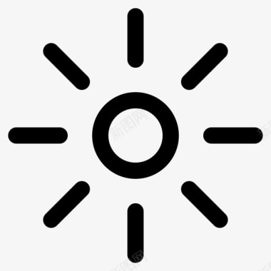 太阳晴天阳光图标图标
