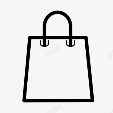 电子商务购物袋手提袋图标图标