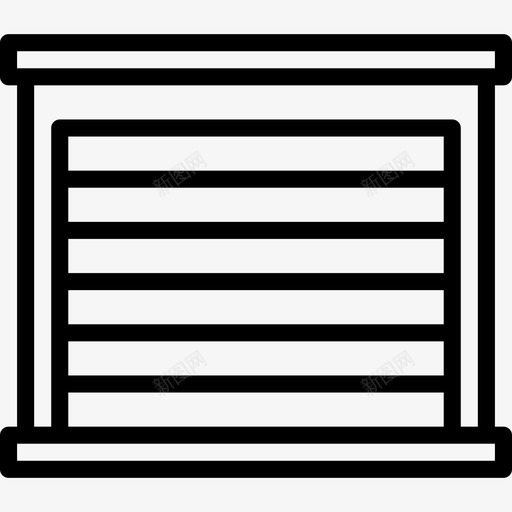 车库17号楼线性图标svg_新图网 https://ixintu.com 17号楼 线性 车库