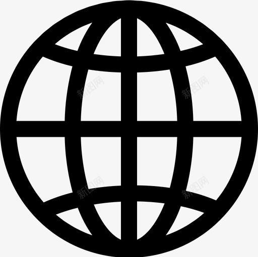 全世界基本4线性图标svg_新图网 https://ixintu.com 全世界 基本4 线性