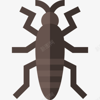 昆虫生物学4扁平图标图标