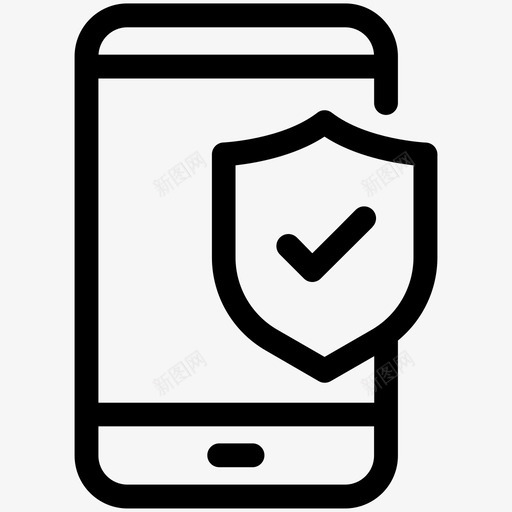 移动安全电话保护图标svg_新图网 https://ixintu.com 保护 屏蔽 智能手机 电话 移动安全 移动电话