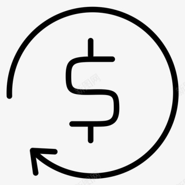 计费周期开始美元符号货币图标图标