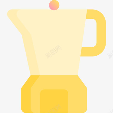 咖啡机烹饪55黄色图标图标
