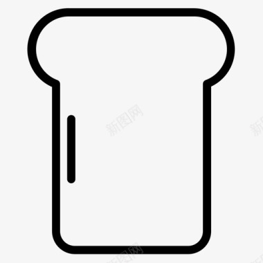 面包碳水化合物快餐图标图标