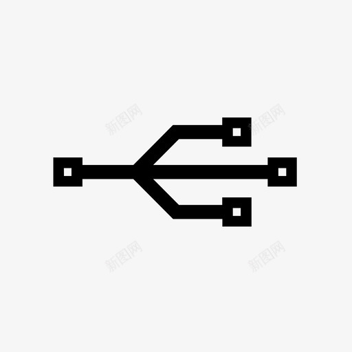 usb符号图标钥匙svg_新图网 https://ixintu.com usb符号 图标 徽标 方块 计算机和cpu 钥匙