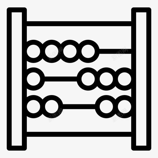 算盘商业教育图标svg_新图网 https://ixintu.com 商业 教育 数学 科学 算盘