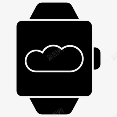 智能手表云icloud天气图标图标