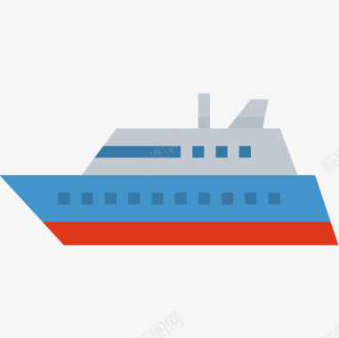 船运输94扁平图标图标