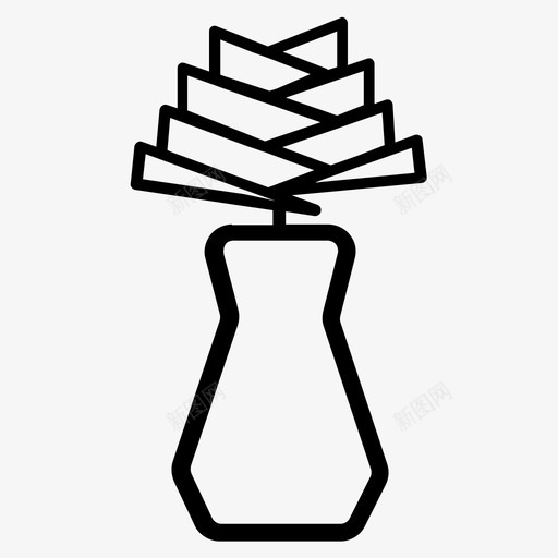 花盆仙人掌花图标svg_新图网 https://ixintu.com 仙人掌 庭院 花 花盆