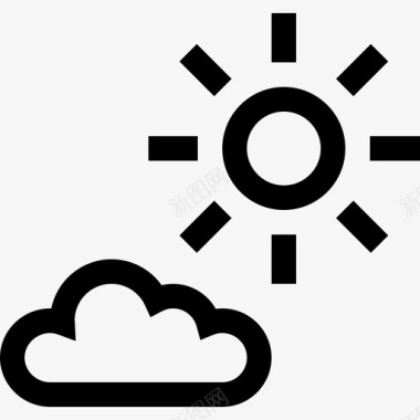 太阳城市公园6号直线图标图标