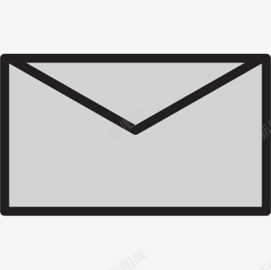 电子邮件电脑22线颜色图标图标