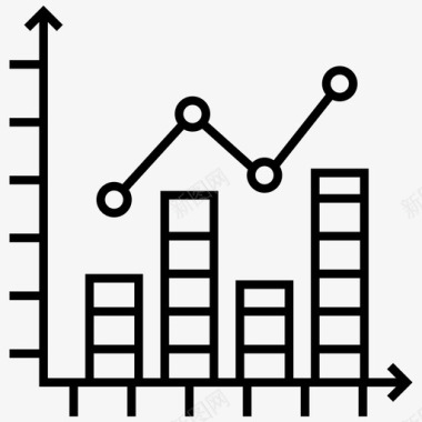 业务图分析条形图图标图标