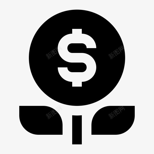 成长金融投资图标svg_新图网 https://ixintu.com 成长 投资 树 植物 货币 金融 金融雕文