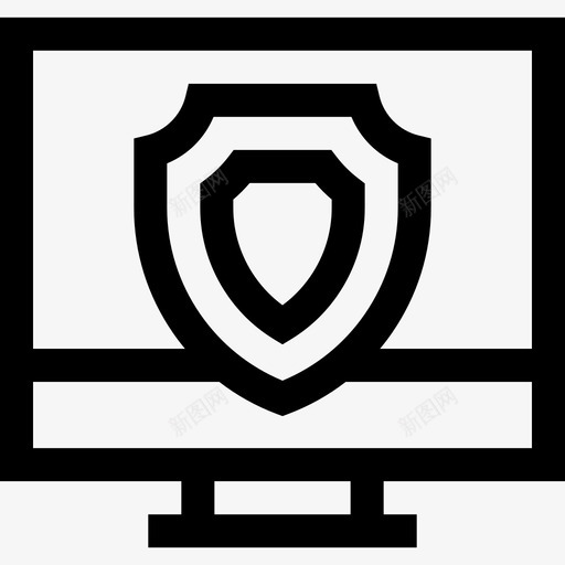 防病毒网络维护3线性图标svg_新图网 https://ixintu.com 线性 网络维护3 防病毒
