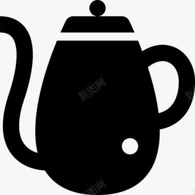 咖啡壶咖啡30加满图标图标