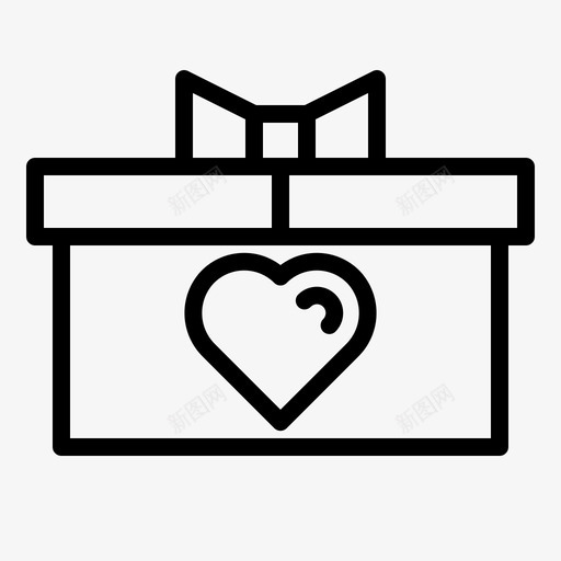 礼物盒生日礼物情人节礼物图标svg_新图网 https://ixintu.com 情人节礼物 生日礼物 礼物盒
