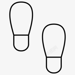 ui鞋子设计脚印足迹鞋子图标高清图片