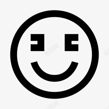 开心的脸微笑情绪有趣图标图标