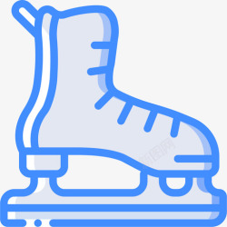 冰蓝色溜冰运动和游戏5蓝色图标高清图片