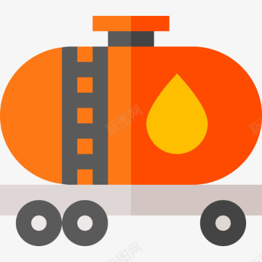 油罐污染2扁平图标图标