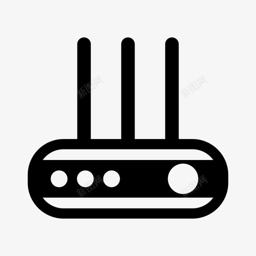 wifi路由器互联网无线路由器图标svg_新图网 https://ixintu.com wifi路由器 互联网 无线路由器