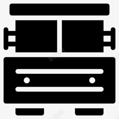 公交物流校车图标图标