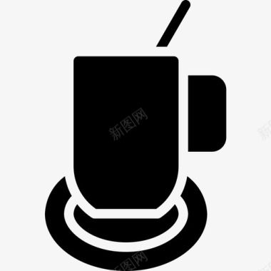 咖啡杯办公用品3固体图标图标