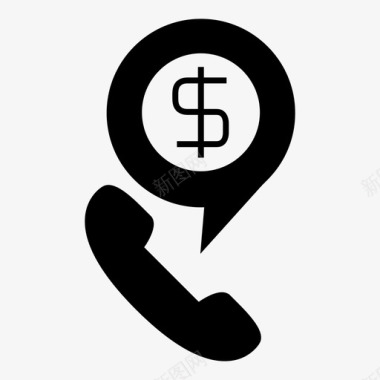 商务电话电话会议财务支持图标图标