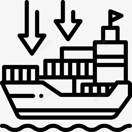 进口商运输进口货物图标svg_新图网 https://ixintu.com 运输 进口商 进口货物