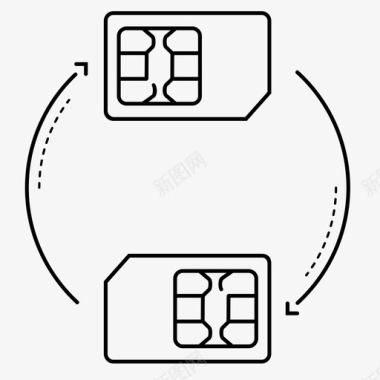 将电话号码转接至另一张sim卡电话号码sim卡图标图标