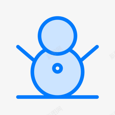 雪人滑雪2蓝色图标图标