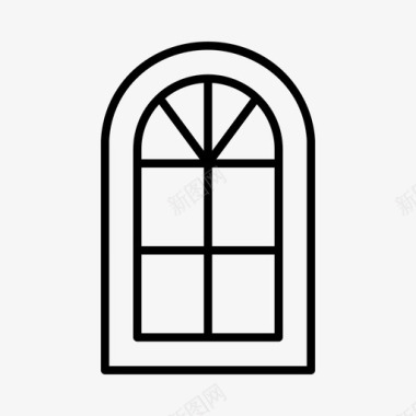 窗户装饰家居图标图标