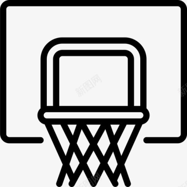 篮球体育和游戏2线性图标图标